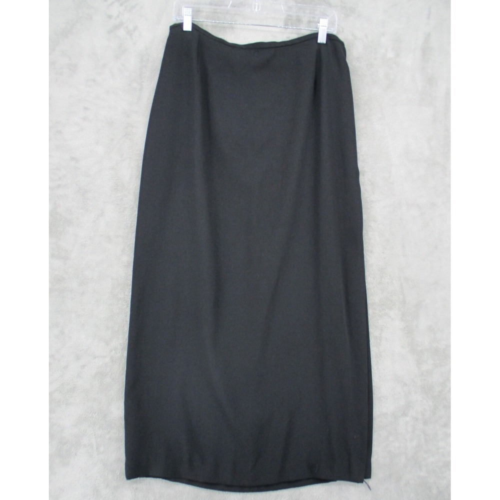 Nina Leonard Skirt Womens Size 8 Maxi Side Slit Minimalist Party Evening Event